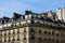 The Haussmann buildings of Ile Saint Louis , Europe, France, Ile de France, Paris, in summer on a sunny day