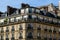 The Haussmann buildings of Ile Saint Louis , Europe, France, Ile de France, Paris, in summer on a sunny day