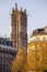 Haussmann buildings and Saint Jacques tower in background in Paris