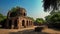 Hauz Khas Fort indian monuments Illustration Generative AI