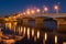 Havana bridge in Kiev at night.