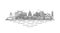 Havana, Cuba architecture line skyline illustration. Linear vector cityscape with famous landmarks, city sights, design