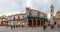 HAVANA, CUBA - FEB 20, 2016: Panorama of Plaza de la Catedral square in Habana Vieja