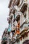 HAVANA, CUBA - FEB 23, 2016: View of old buildings in Old Havan