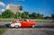 HAVANA, CUBA-OCT 25- Tourists from all over the world enjoy a ride in antique cars used as taxis in Havana, on October 25, 2015