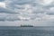 HAVANA, CUBA - OCTOBER 21, 2017: Vessel Bulk Carrier Gertrudis in Caribbean Sea Near the Havana, Cuba