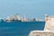 Havana skyline with tower from a colonial fortress