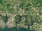 Havant, England - Great Britain. Low-res satellite. No legend