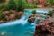 Havasu Falls, waterfalls in the Grand Canyon, Arizona