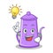 Have ana idea purple teapot character cartoon