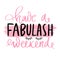 Have a fabulash weekend. Vector Hand sketched Lashes quote.