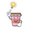 Have an idea coffee cup mascot cartoon