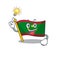 Have an idea cute flag mauritania on a cartoon style