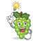 Have an idea green grapes mascot cartoon