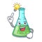 Have an idea science beaker mascot cartoon