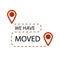 We have moved label, relocation and shipping company