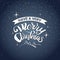 Have Very Merry Christmas Message Typography Icon With Calligraphic Lettering