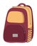 Haversack Object Colorful Close Backpack Vector