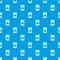 Haversack pattern vector seamless blue