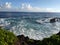 Hawaii Big Island beach cliff