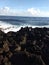 Hawaii Big Island beach cliff