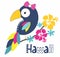 hawaii bird girls print vector art