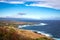 Hawaii coastline ocean big waves and mountains landscape