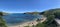 Hawaii Hanauma Bay Panorama Beach and Sky