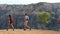 Hawaii hiking - couple hikers on hike in Waimea Canyon Kauai