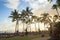 Hawaii oahu waikiki beach a small orchestra plays the typical hawaiian music