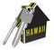 Hawaii Property Keys Shows Real Estate From American Island Paradise - 3d Illustration