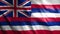 Hawaii State (USA) Flag Animation with Seamless Loop