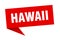 Hawaii sticker. Hawaii signpost pointer sign.