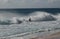 Hawaii surfers catching waves