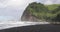 Hawaii travel - Pololu Valley famous blank sand beach Pololu Valley hike