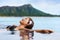 Hawaii vacation wellness pool spa woman relaxing