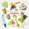 Hawaii vector collection