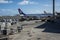 Hawaiian airlines airplane being fueled and loaded for the next flight at Hawaii airport