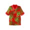 Hawaiian aloha shirt vector Illustration on a white background