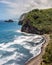 Hawaiian Coastline with a Black Sand Beach