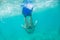 Hawaiian female snorkeling