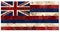 Hawaiian Hawaii Flag Grunge Vintage Metal Rustic Old Antique