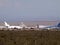 Hawaiian and other commercial airliners planes parked in the Desert