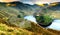 Haweswater Fire - A stunning sunrise with the early sun catching the clouds above the fells in a fire like-like scene taken from t