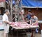 Hawkers sell pork
