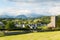 Hawkshead Lake District National Park England uk on a beautiful sunny summer day popular tourist village known for William
