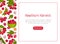 Hawthorn Berry Banner Design with Ripe Fruit Vector Template