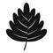 Hawthorn leaf icon, simple style