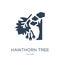 hawthorn tree icon in trendy design style. hawthorn tree icon isolated on white background. hawthorn tree vector icon simple and
