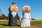 Hay Bale Bridal Couple